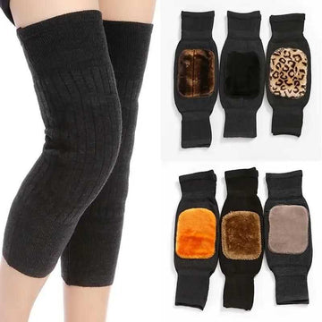 1 Pair Winter Wool Knee Pads Warm