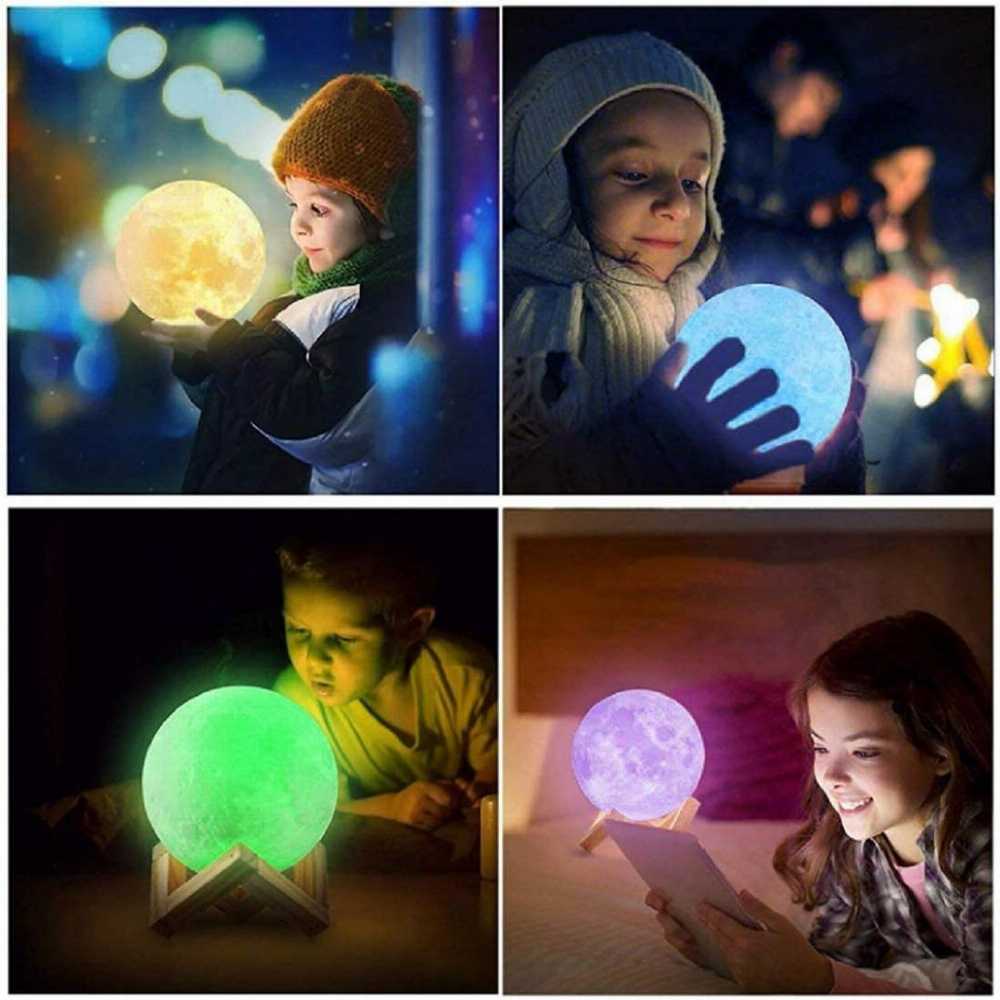 3D Moon Lamp Changeable Sensor
