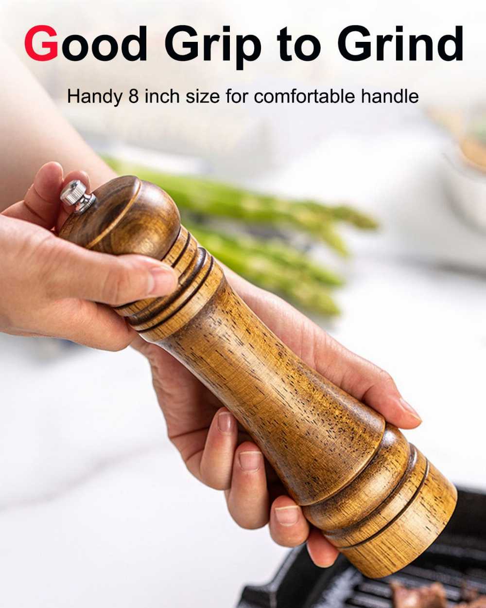 Bamboo Salt/Pepper Mill Grinder