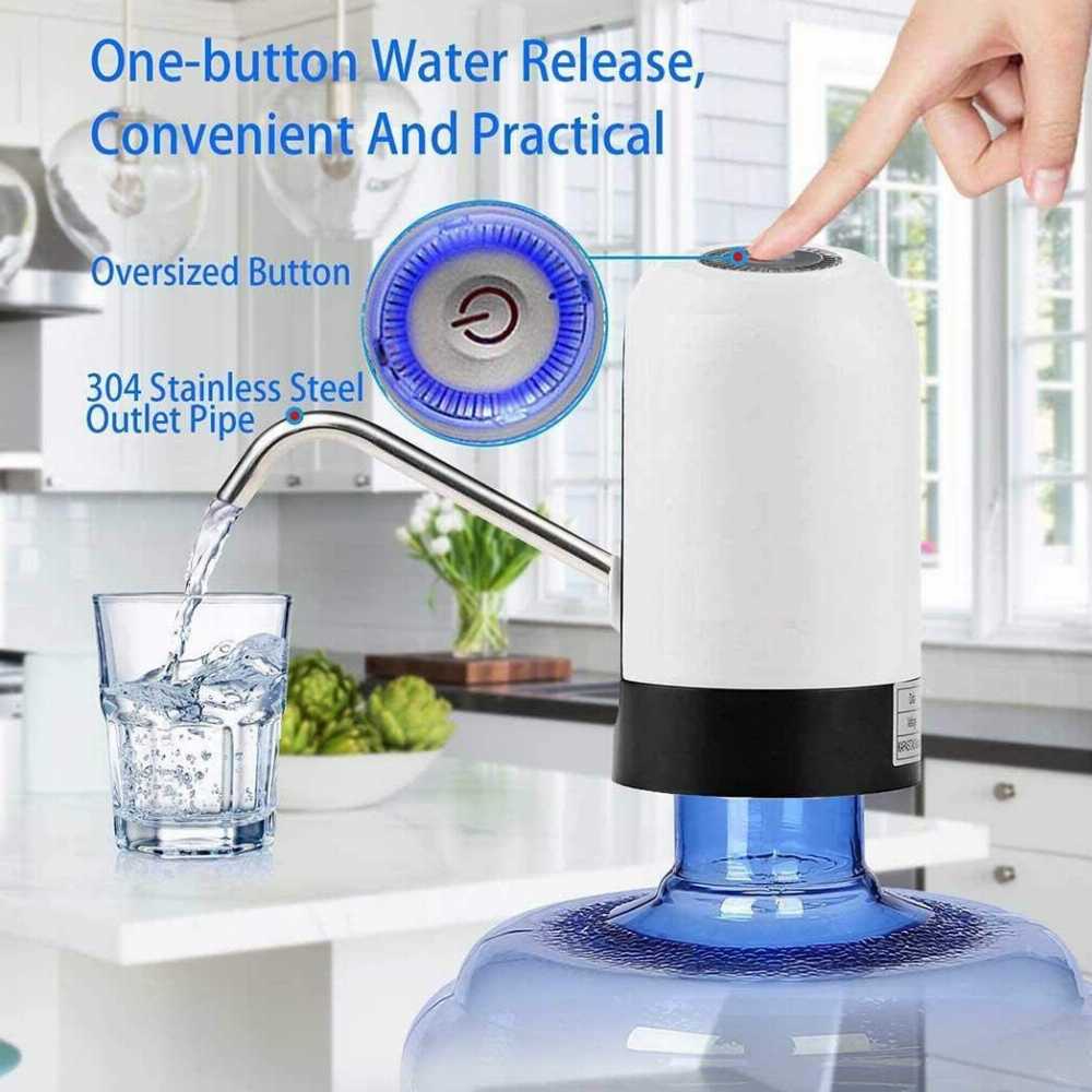 Rechargeable Water Bottle Pump dispenser USB Charging