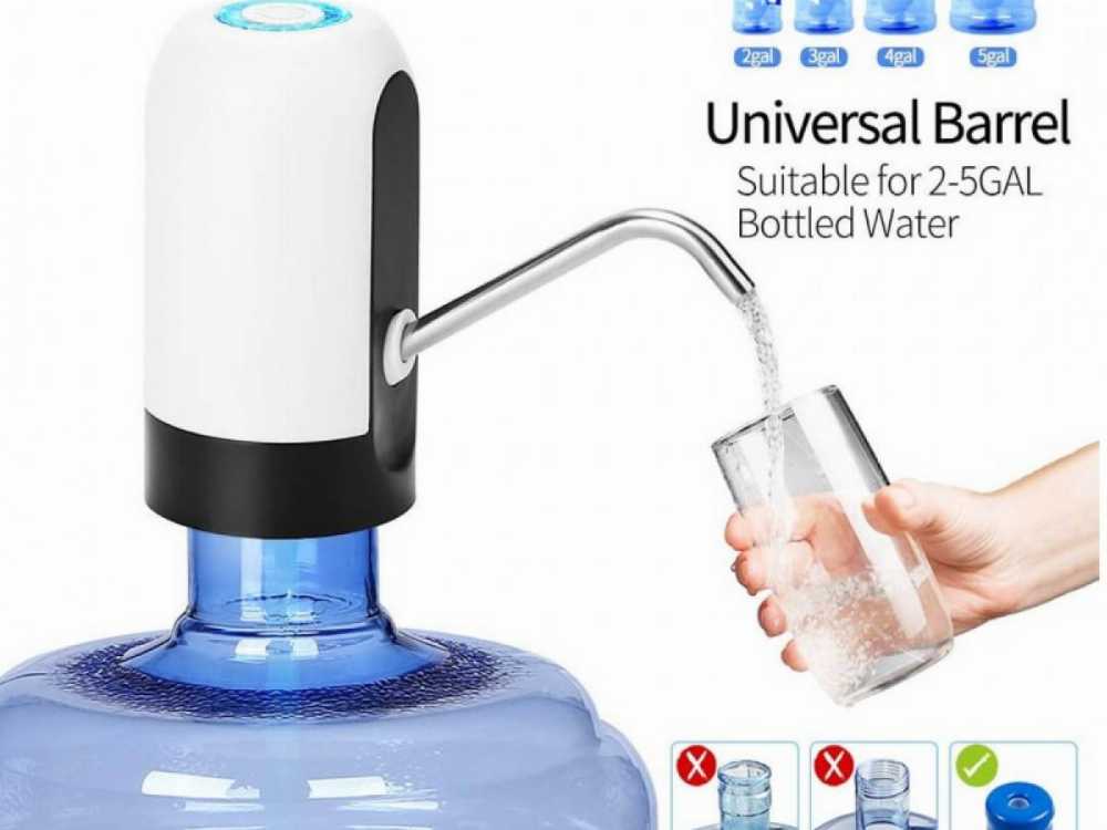 Rechargeable Water Bottle Pump dispenser USB Charging