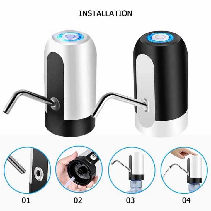 Rechargeable Water Bottle Pump dispenser USB Charging