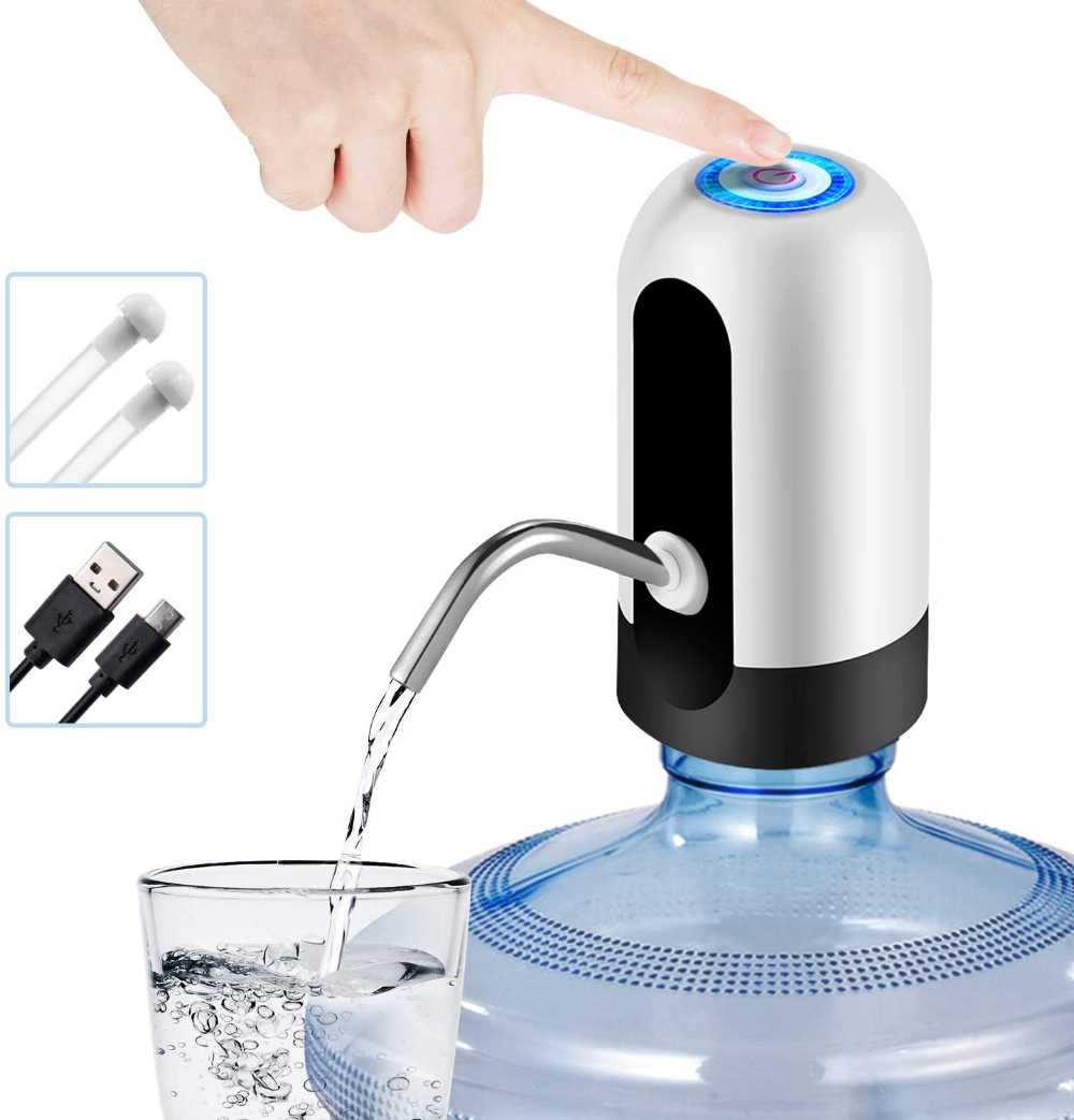 Rechargeable Water Bottle Pump dispenser USB Charging