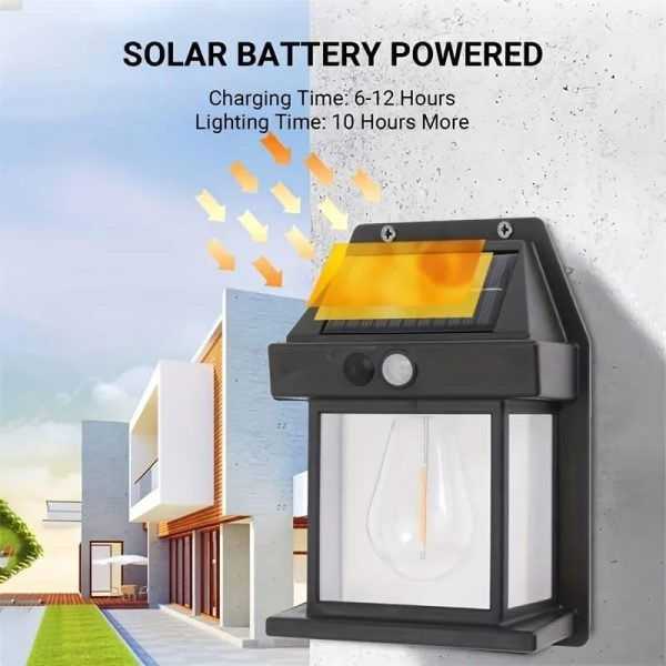 Solar Sensor Outdoor Waterproof Wall Lamp