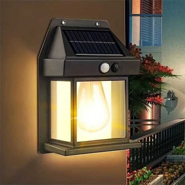 Solar Sensor Outdoor Waterproof Wall Lamp