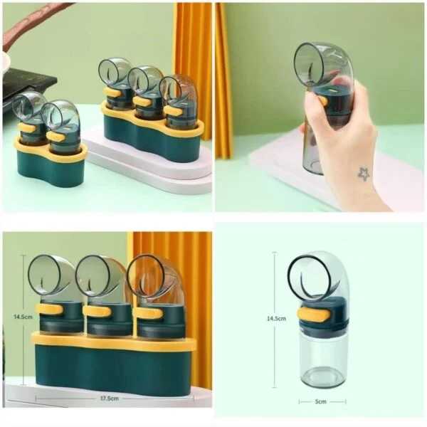 Spice Bottle 3 Pcs With Stand
