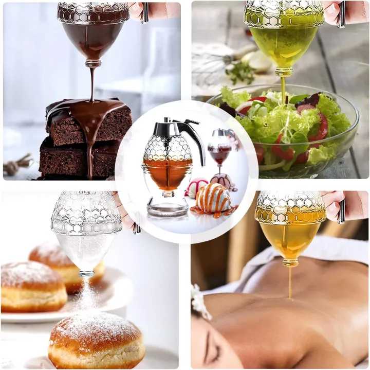 Honey Dispenser with Stand Honey Container